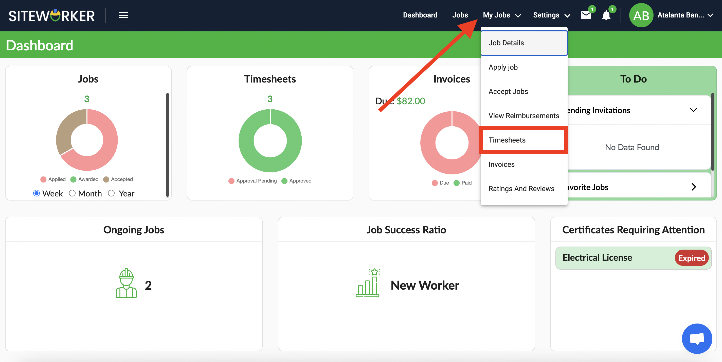  how to view a timesheet.