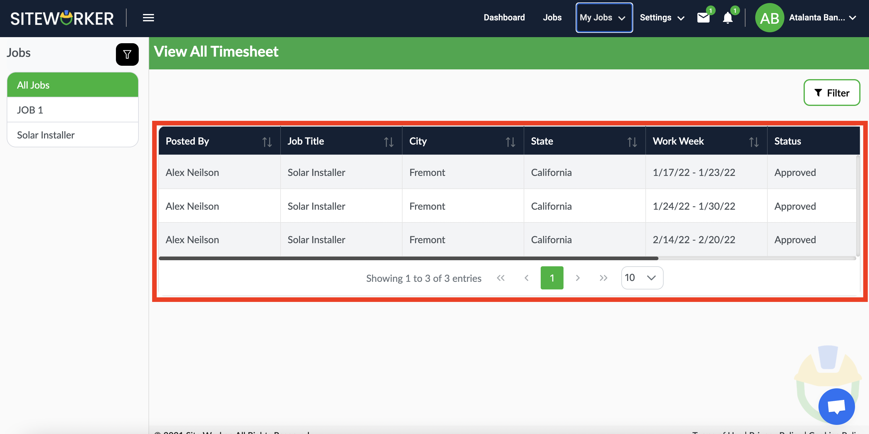  how to view a timesheet.